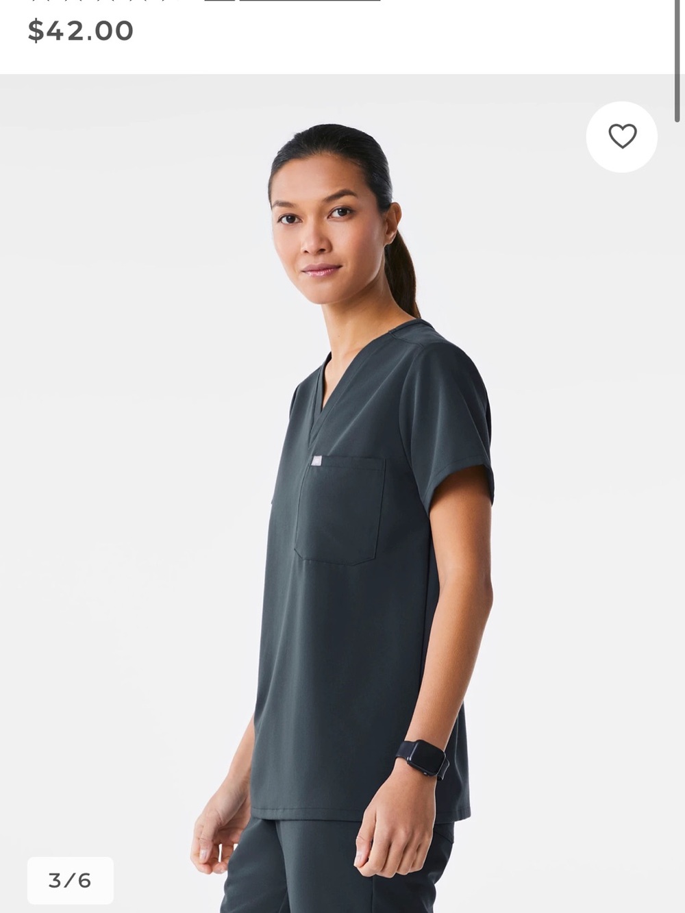 Catarina Scrub Top Dark Harbor Blue V-Neck Scrub Top S